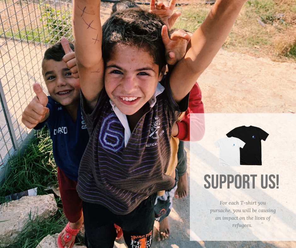By supporting our cause #Waterforrefugees and buying 1 Water Inception T-shirt for 24.99$, you will be helping us install solar panels to make our water generator run, even during electricity cuts. 

Learn how you can support us and buy a T-shirt at: bonfire.com/water-inceptio…