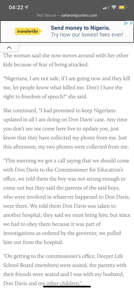 11year old Don Davis was starved, molested and raped by seniors in a “christian” school- enabled by school teachers.

He had fingers, toes and objects inserted into his anus. His mother is now bullied and threatened by the school/govt.

Pls let’s speak up #JusticeForDonDavis