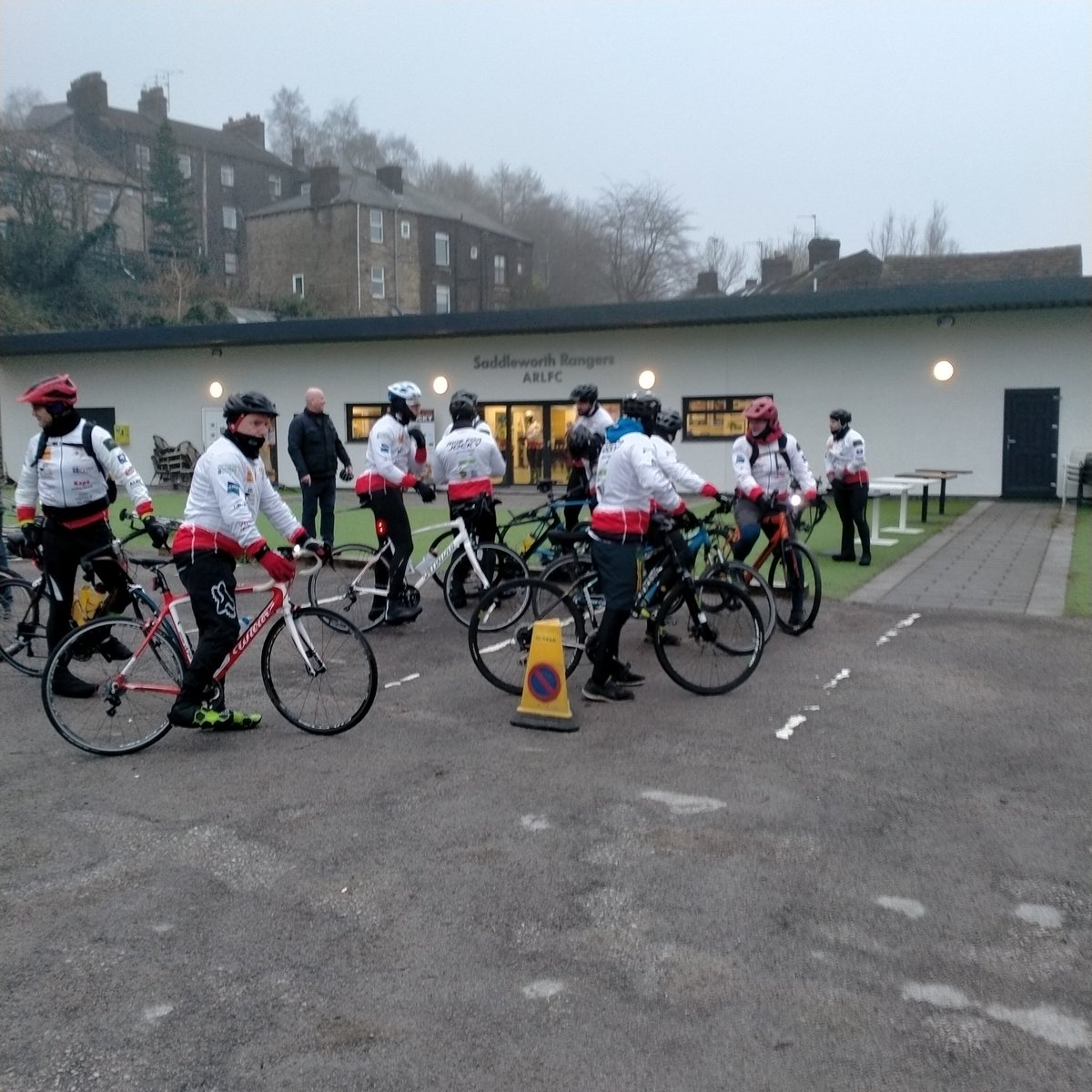 And they're off, let's give #rideforJocky the support only the #rlfamily and #mightymightyRangers can.