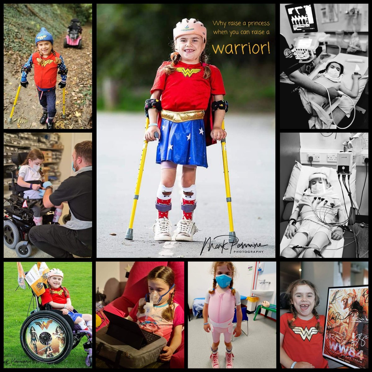 Cure4Carmela's tweet photo. Why raise a princess? When you can raise a warrior! Thank you to these who have helped give me extra strength to get through a tough year.
@DCWonderWoman @WonderWomanFilm @GalGadot @LillyAspell @PattyJenks @warnerbros
#lifelimitingcondition #progressivecondition #LMNACMD https://t.co/IUswZEowSg