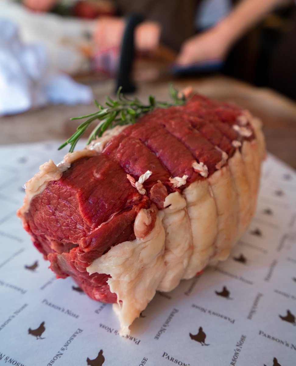 The Bank Holiday is here! Treat yourself and the family to something special this Bank Holiday Monday - like this beautiful rolled topside.⁠

But hurry, we close early today! #ParsonsNoseButchers #ButchersOfLondon
