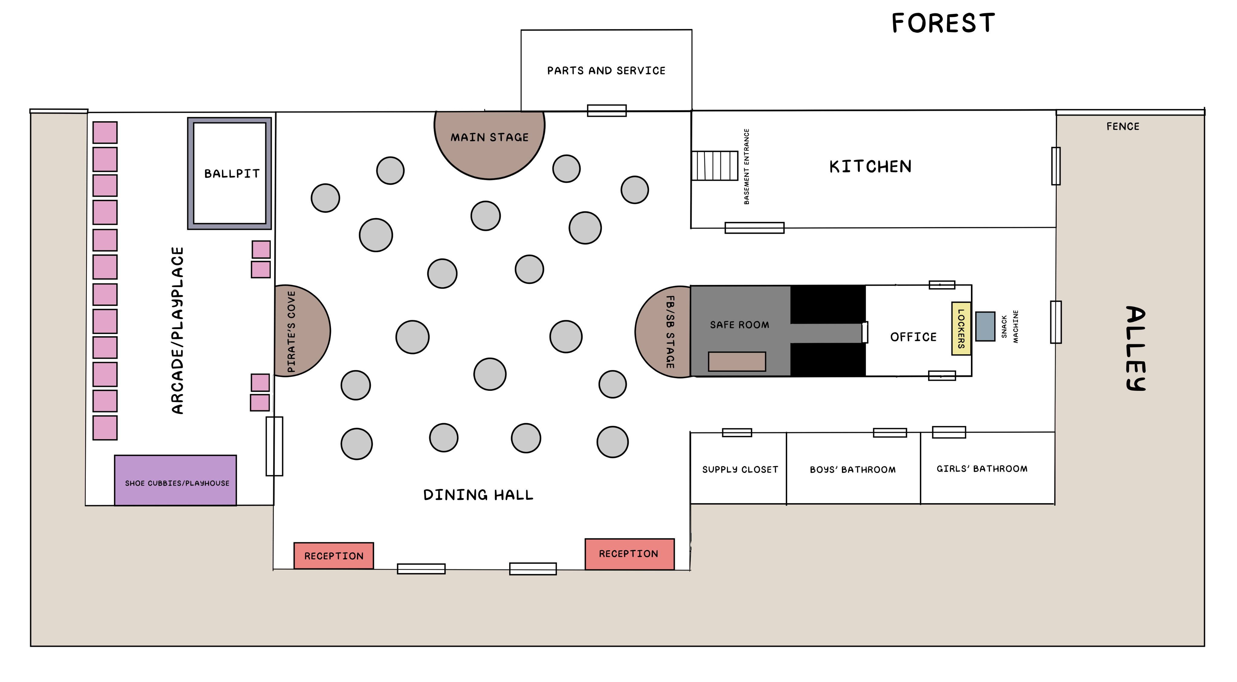 Bluey Capsules on X: RT @Tybaxel: FINALLY, official maps of Fredbear's and  FFP from volumes 1 and 2 of #blueycapsules, respectively! these will be  going on the… / X