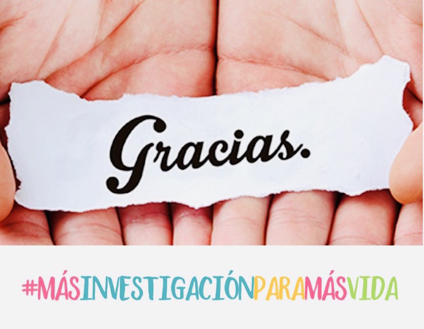 Hoy hacemos un agradecimiento muy especial a Susana Tortosa, nuestra compañera socia de Valencia que ha recaudado con sus ricos pasteles 🥧 y las donaciones de sus familiares y amigos 1.330 € para nuestra Asociación.

¡Gracias de ❤️!

#MásInvestigaciónParaMásVida
#Gracias