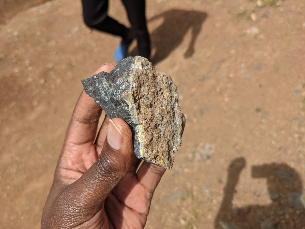 we back.the area is covered by mt kenya black volcanics that weather to the fertile red soil that we survive on.on pic 1 look at how it turns from black to reddish white...