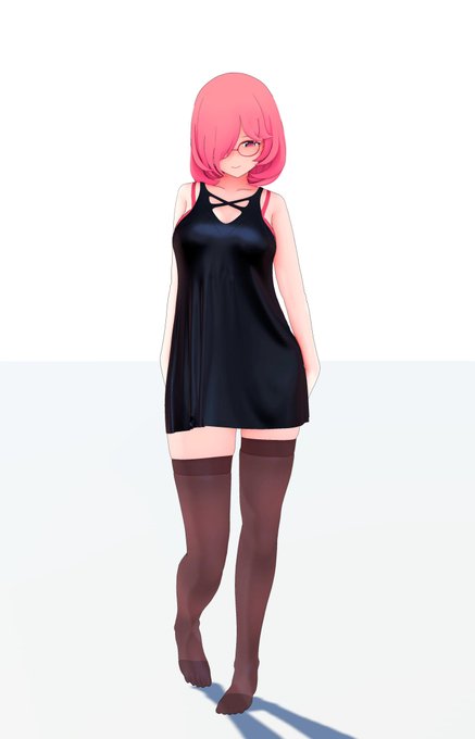 そういえばダンス動画のモデルはお顔が少しアップデートしてたんですが気づきました…?静止画置いておきますね…!#ぱぱ春画 