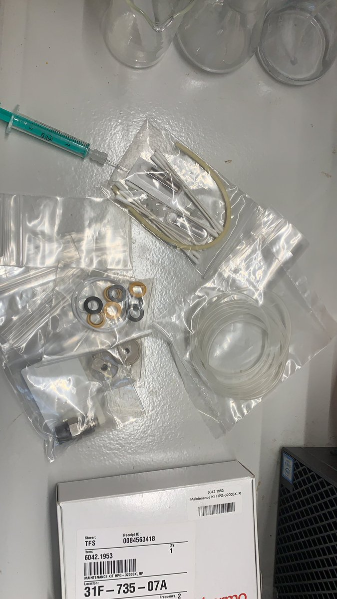 DocKlahn's tweet photo. Doing pHPLC maintenance between the years, there more drug conjugates to be purify in 2021!#drugconjugates #PIortechnician #missinglabwork https://t.co/qzNQImaU6l