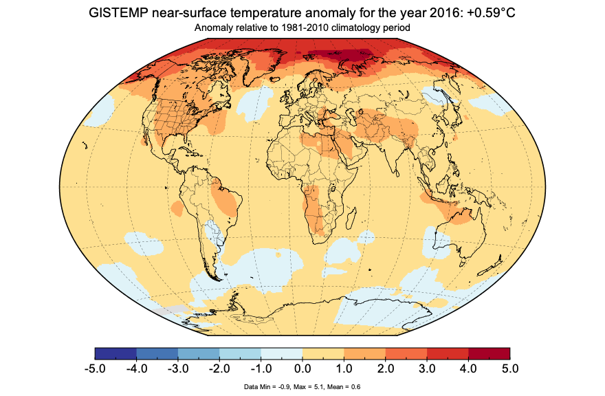 (1/9) With 99% of this epic rollercoaster of a year completed, time to reveal an estimate of 2020’s global temperature: As far as GISTEMP is concerned, it’s likely a draw with 2016, the warmest year so far.  https://data.giss.nasa.gov/gistemp/maps/index.html  #ClimateChange