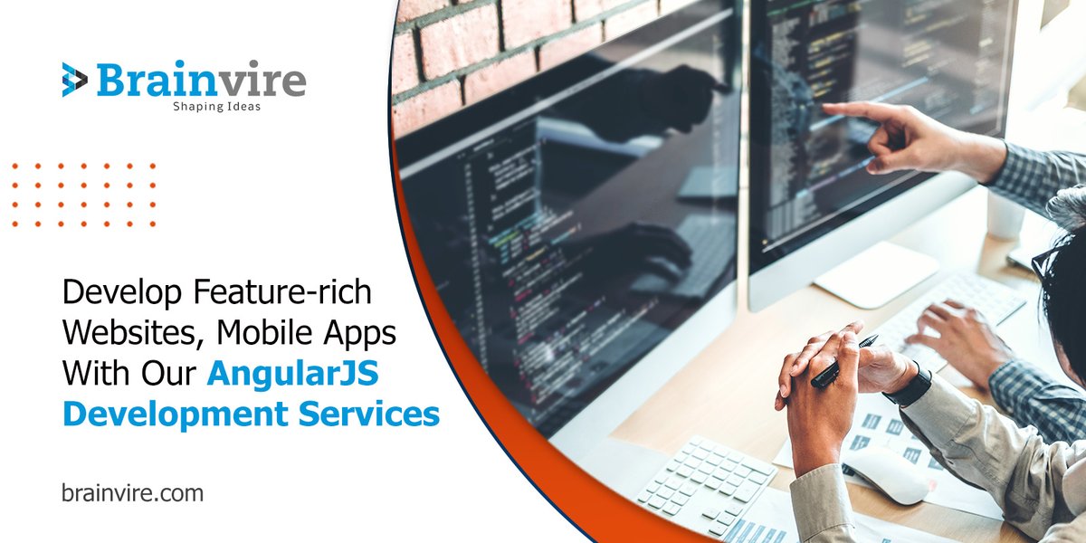 Brainvire's tweet image. We analyze our customers' business requirements and furnish them with extraordinary AngularJS solutions to turn ideas into realities. We provide top-notch AngularJS and ReactJS development services. Contact us today. bit.ly/2W1gXzZ
#angularjs #angularjsservices