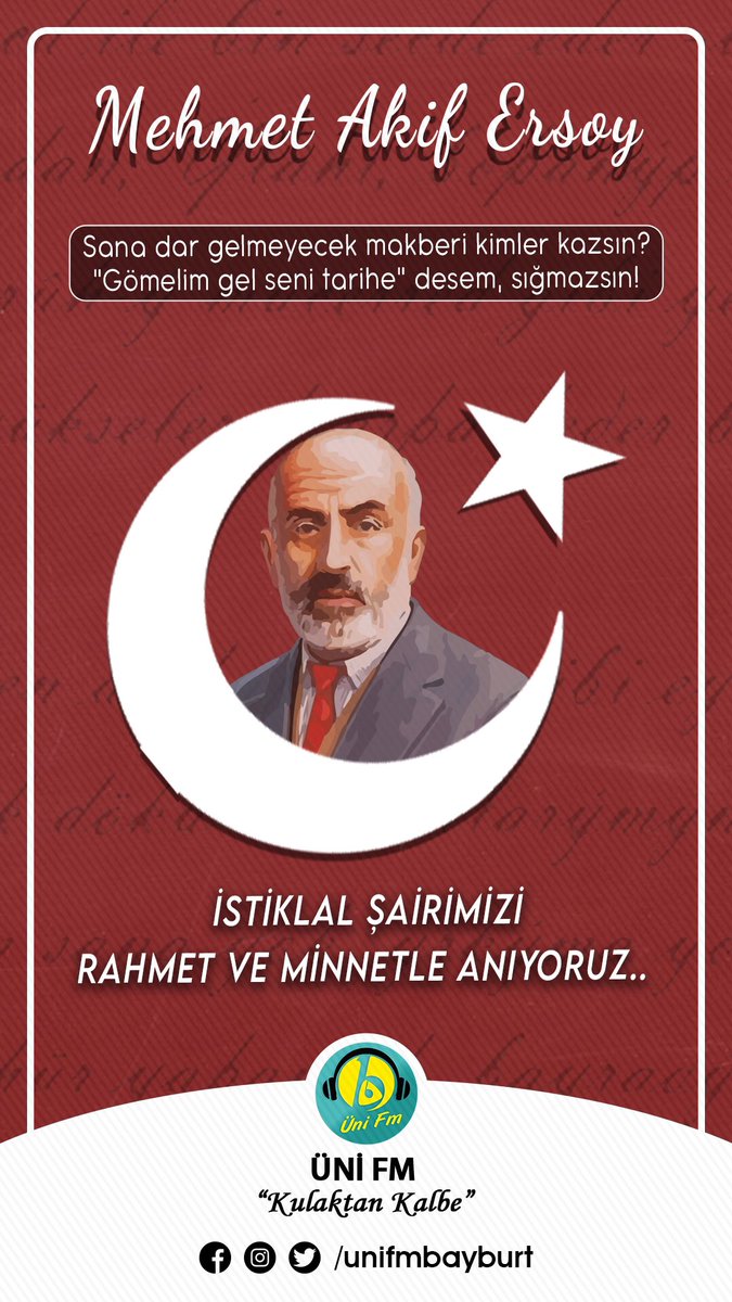 #MehmetAkifErsoy #unifm #bayburt #kulaktan #kalbe #unifmbayburt #kulaktankalbe