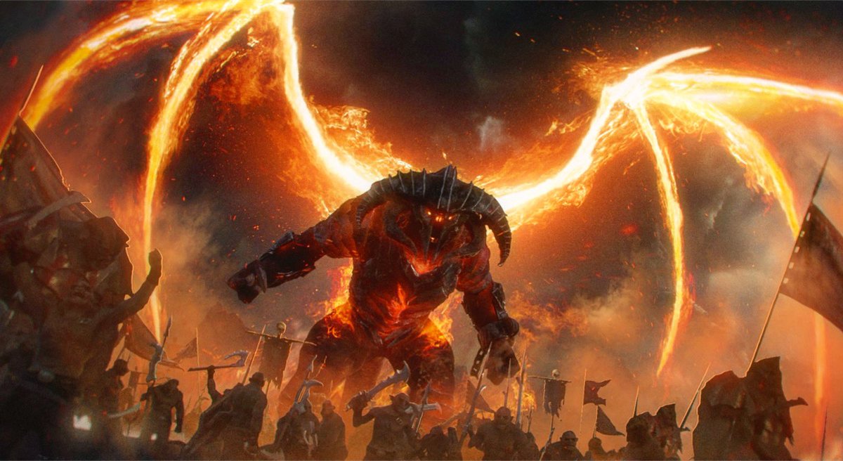 TheBroken_Sword's tweet photo. What better art to go with today’s video?! The Balrog Art from the Shadow of War game! 
.⁣
#jrrtolkien #silmarillion #balrogart #gandalf #middleearth #thesilmarillionart #tolkien #shadowofwar #lordoftheringsart #balrogedit #balrogofmorgoth #tolkienart #balrog #balrogs #sauron https://t.co/rlearsJT37