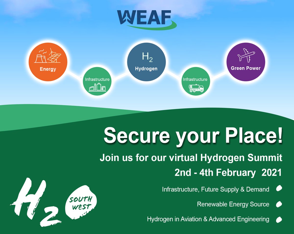 ADS_southwest's tweet photo. Have your secured your place for our Virtual Hydrogen Summit yet?!

Book your place today: https://t.co/ZMlqD4oz2c

#h2sw #hydrogen #WEAF #hydrogensummit #hydrogenfuel #greenenergy #netzero #aerospace #aviation #defence #space #engineering #supplychain https://t.co/eJAw6rRjiQ