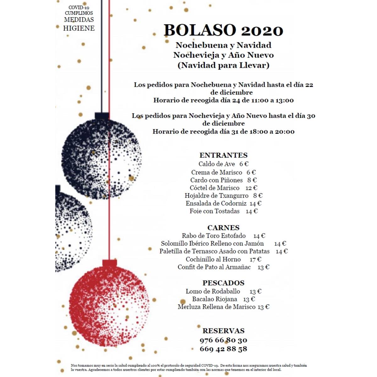 📣MENÚS PARA LLEVAR 🎅🌲#Nochevieja #AñoNuevo
⏰¡ULTIMOS DIAS! haz tú reserva antes del 30 Dic.
➡ Recogida pedidos: 31 Dic. 18-20:00h
📲 669428858 ☎️976668030
·
¡A TERMINAR BIEN EL AÑO! 😉
·
#restaurante #menusnavideños #ejea #cincovillas #ejeadeloscaballeros #comarcacincovillas
