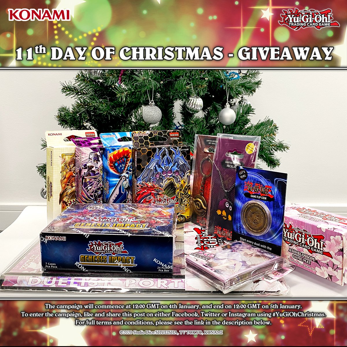 YuGiOhCardEU's tweet photo. Day 11 of our 12 Days of Christmas giveaway is here!
For your chance to win this prize including some @wearefanattik merch, simply:
✅Like and share this post
✅Include #YuGiOhChristmas 
ℹ️For full terms &amp; conditions, visit: https://t.co/r3asGAwlpY 
#YuGiOhTCG #YuGiOhChristmas https://t.co/ofKyAZalMJ