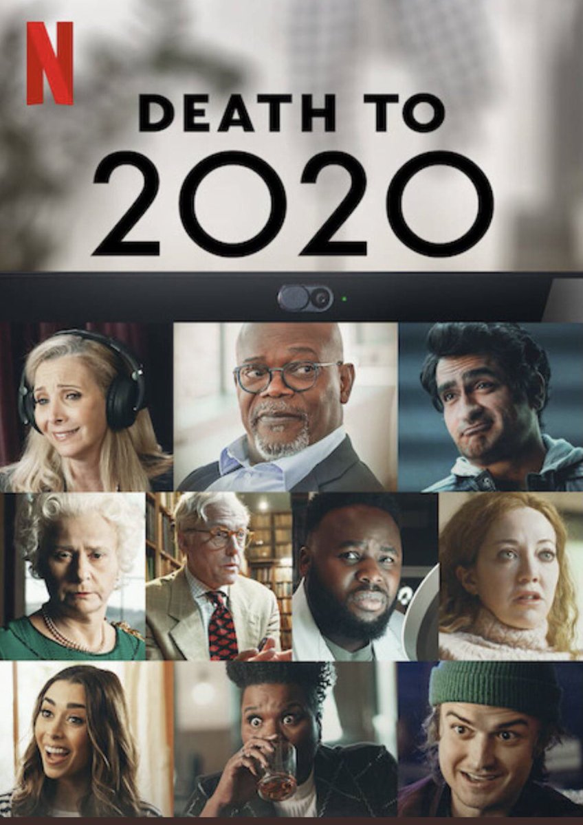 #DeathTo2020 <a href="/netflix/">Netflix</a> is a must see! 
Brilliant writing and cast taking us through a pretty crappy year!