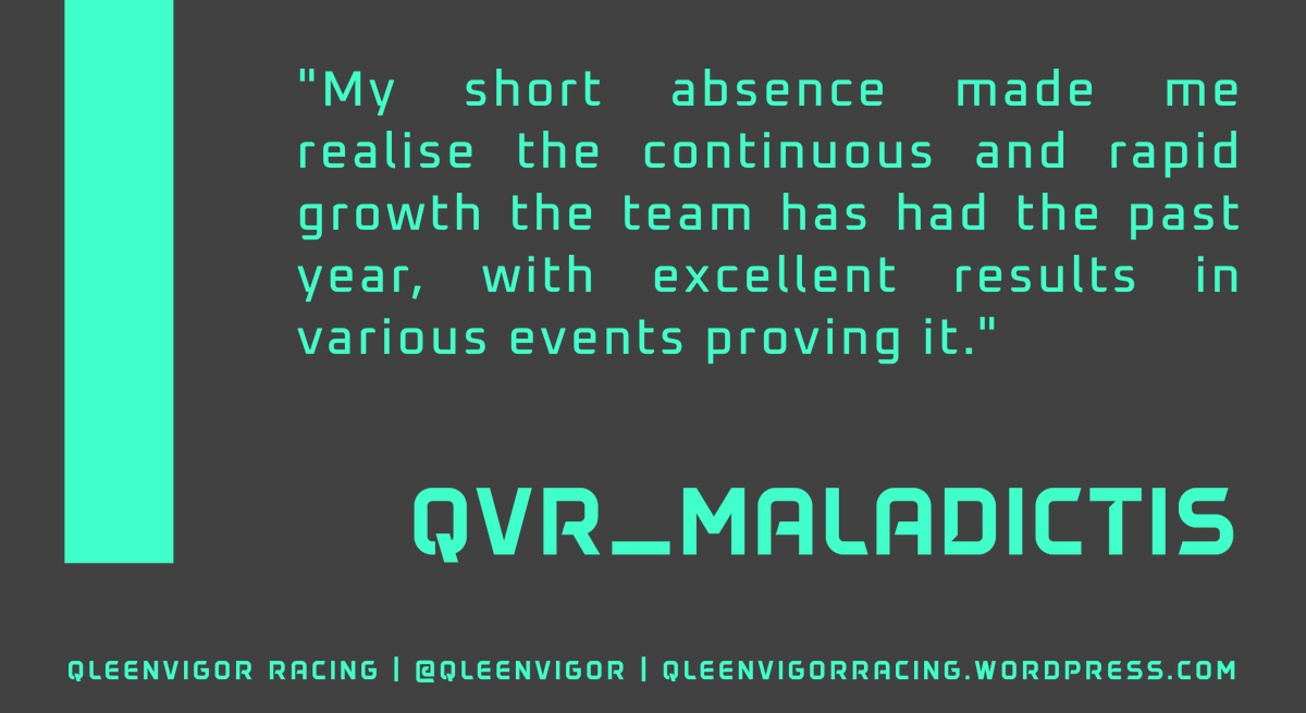 qleenvigor's tweet photo. "It has been a very good year becoming @ptracingleague champion twice which has been my goal for over a year now." We're glad you were back so quickly again @Maladictis and hope to share more beautiful memories like these coming years. https://t.co/629pE8Ef5a