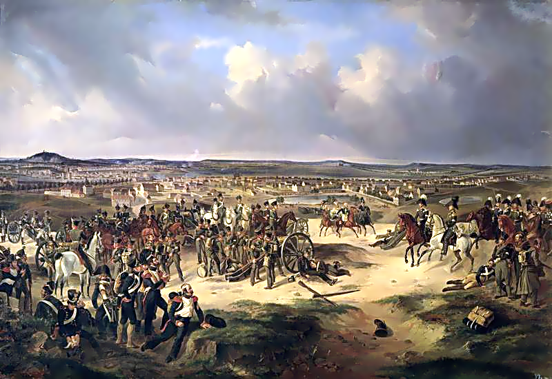 In 1814 Barclay with Schwarzenberg's Army of Bohemia marched on Paris. With the allies panicking after Napoleon's brilliant six days campaign, Barclay proposed sending a force under Raevsky straight to Paris, which forced Marmont's capitulation at the Battle of Montmartre.