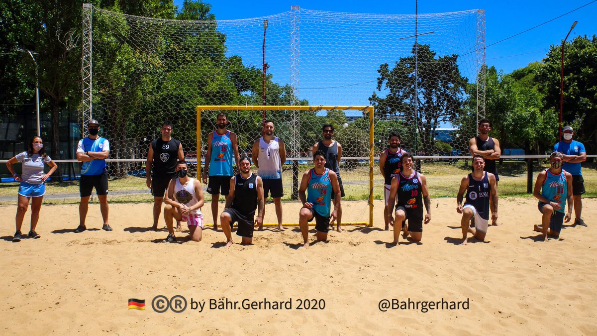 Último día de entrenamiento de la Sel.Arg.Beach en Vicente López 26/12. Un día a pleno sol y calor