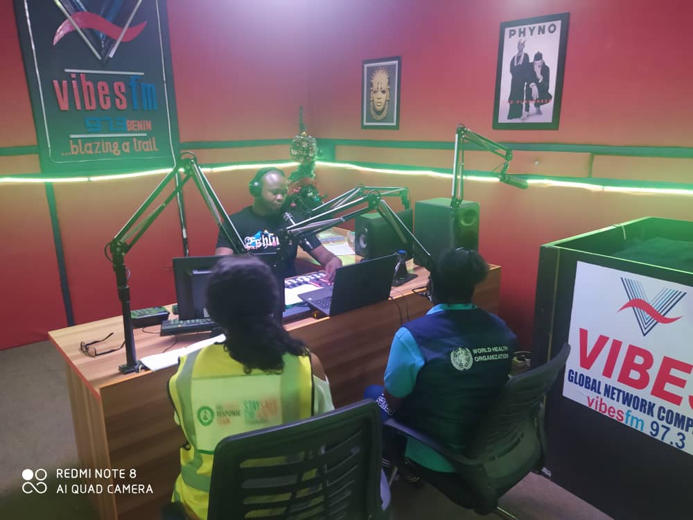 action_edo's tweet photo. They didnt decline the invitation on Christmas day, Risk Communication Team at Vibes fm, radio station to creat more awareness on COVID-19. 
#COVID19IsReal
#HandwashingisKey 
#EnsurePhysicalDistancing https://t.co/a6XcaZyG0u