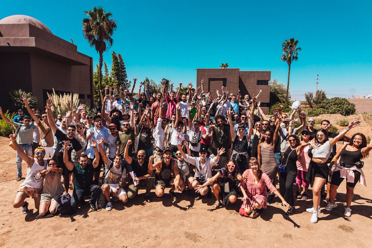 Cheers to the dream team 🥂 

Every year, this group of music lovers reunites in Marrakech to put their blood, sweat and the odd tear into making Oasis Festival what it is. Seeing this team of champions work hard and dance even harder through the festival week is a true joy.