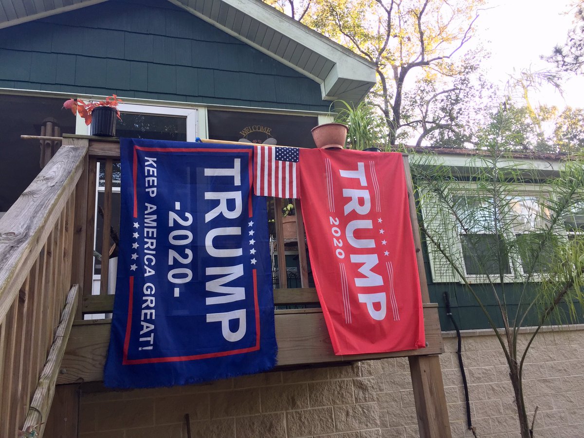 RJWebb0410's tweet photo. @SunshineDreame6 @pastortammy11 @realDonaldTrump Mine is still up! https://t.co/CI2C1hIUd3