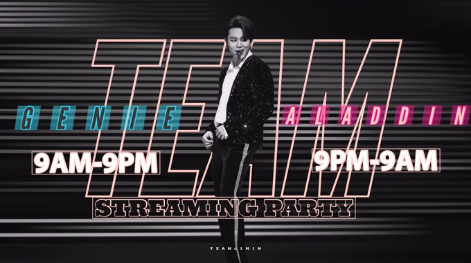 Our streaming battle is back!

⚔️ Team Genie vs Team Aladdin⚔️

✨Genie: 9am - 9pm KST
✨Aladdin: 9pm - 9am KST

Streaming on all platforms,  priority on Filter &amp; Christmas Love

✨Drop ss 👇
✨Tag your moots to join
✨Include your team tag

Team Aladdin we are up. Let's get it!