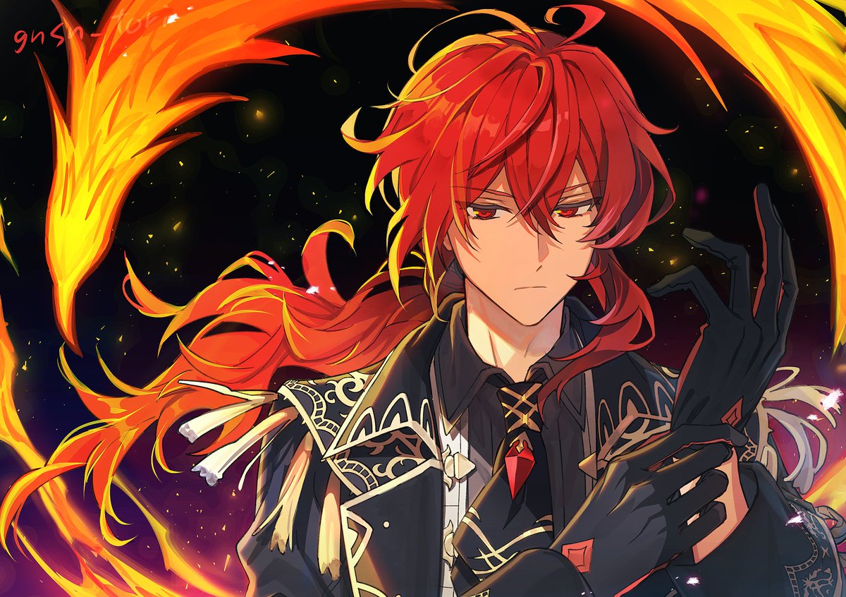 とり ディルック 原神イラスト とり ディルック 原神イラスト