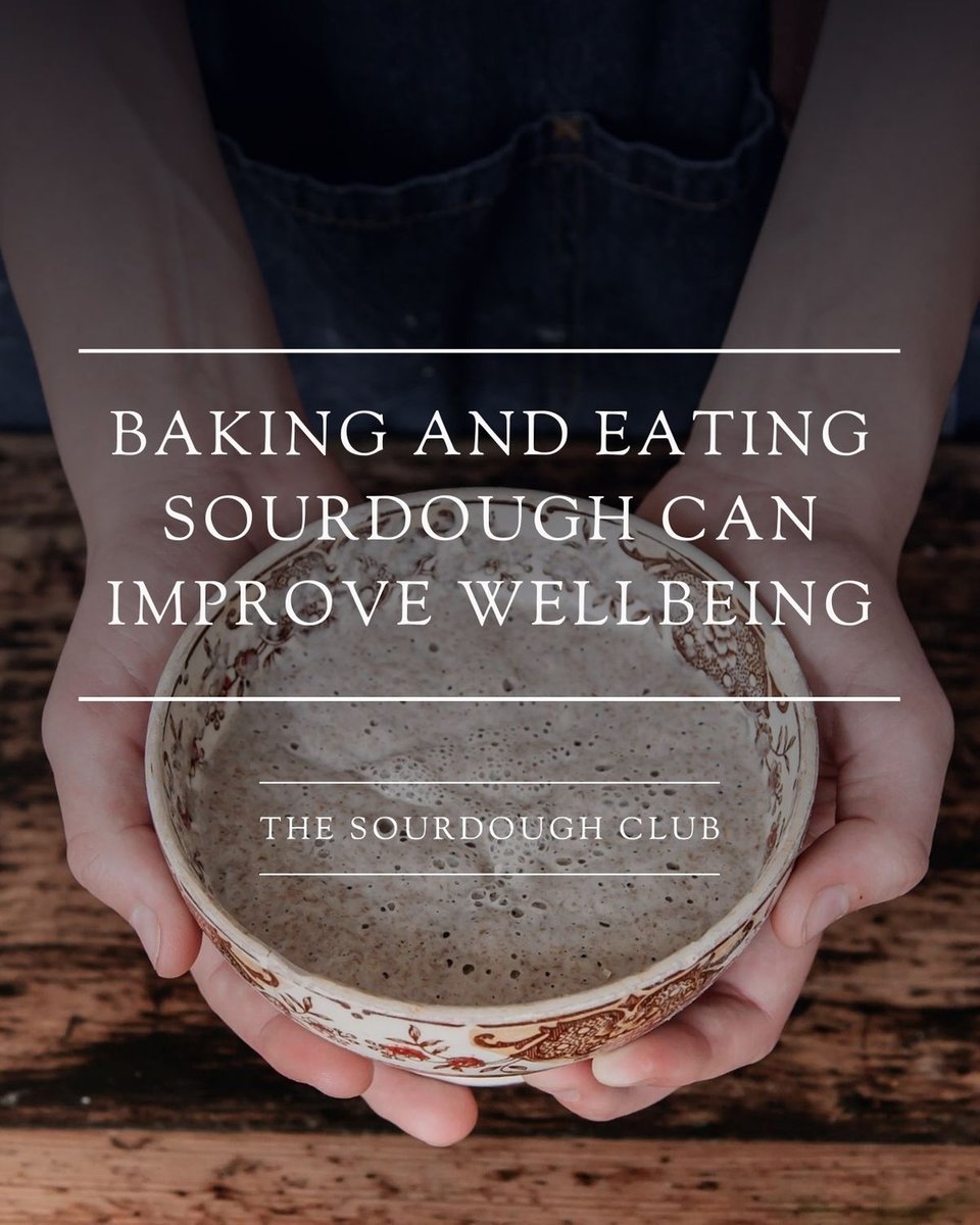 SourdoughSchool's tweet image. IMPROVE YOUR HEALTH AND WELLBEING IN 2021

Did you know that sourdough can be beneficial for both physical and mental health? Do you know someone suffering from IBS, diabetes or a mental health condition who might benefit from both the mindfulness involved in the sourdough baking