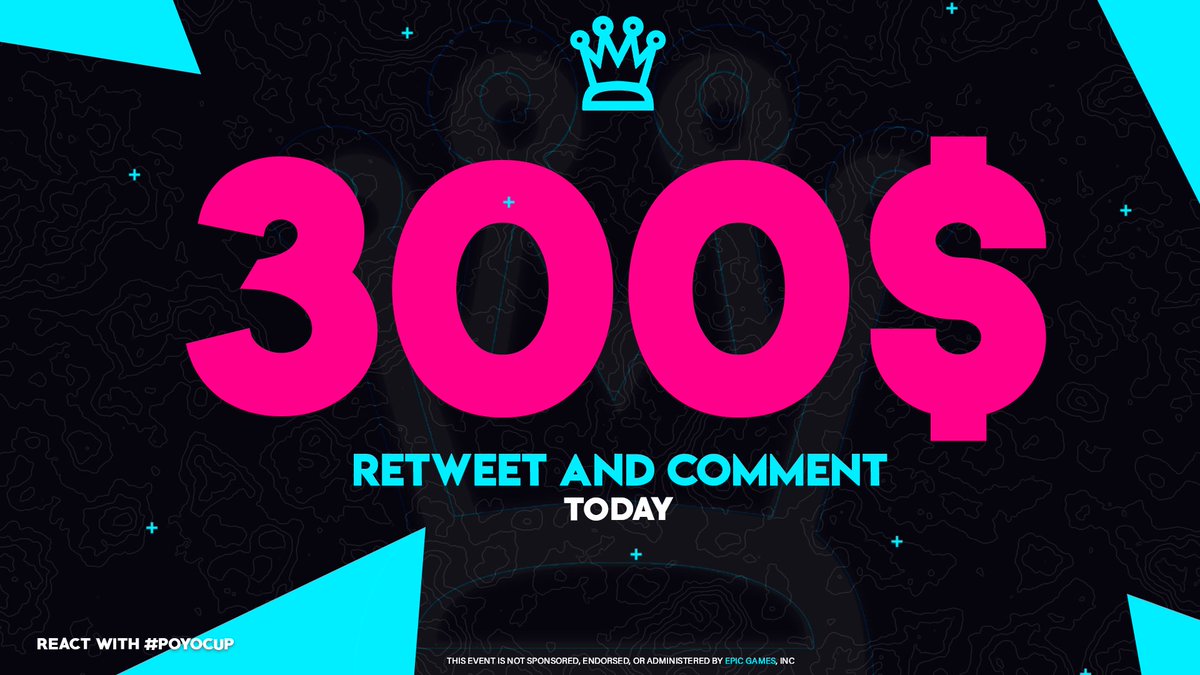 300$ Trio Open Tournaments

Today at 20:00 CET

Retweet and Comment to play it.