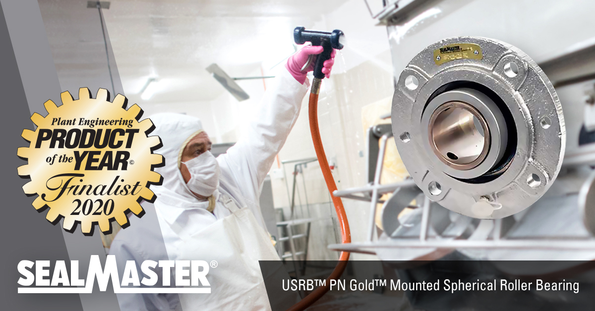 The Sealmaster® USRB™ PN Gold™ Mounted Spherical Roller Bearing is the first out-of-the-box fully corrosion resistant mounted roller bearing. 
Qualified subscribers can vote for this bearing in Plant Engineering’s PRODUCT OF THE YEAR awards! gspplatform.cfemedia.com/pe/productProf…