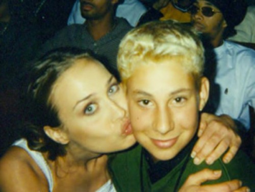 Fiona Apple with young Jack Antonoff at the VMAs (1997)