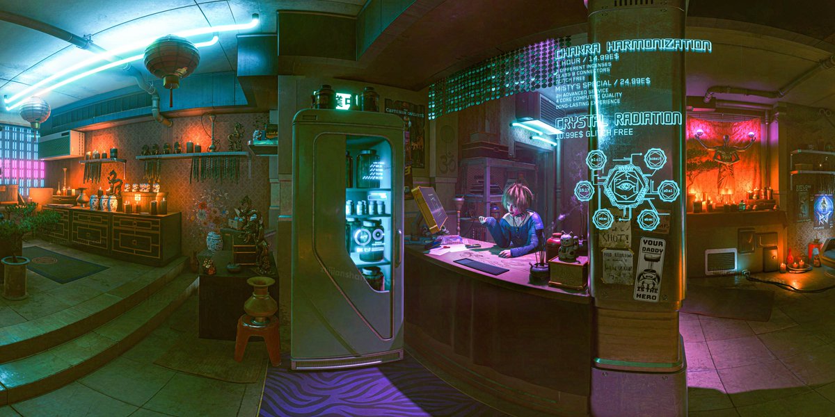 jedigger's tweet image. Misty in 360°
World&apos;s first #Cyberpunk2077 360° VR Panoramas !

manywhere.net/people-in-nigh…

#cdprojektred #Cyberpunk #游戏引擎摄影 #Gametography #ps4 #playstation4 #societyofvirtualphotographers #gamescreenshot #virtualphotography #gamingphotography #ingamephotography