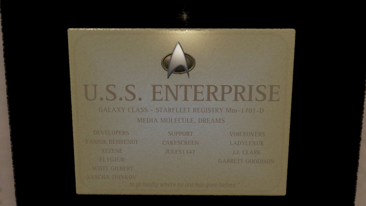 Project Enterprise-D in Dreams PS4 tweet media