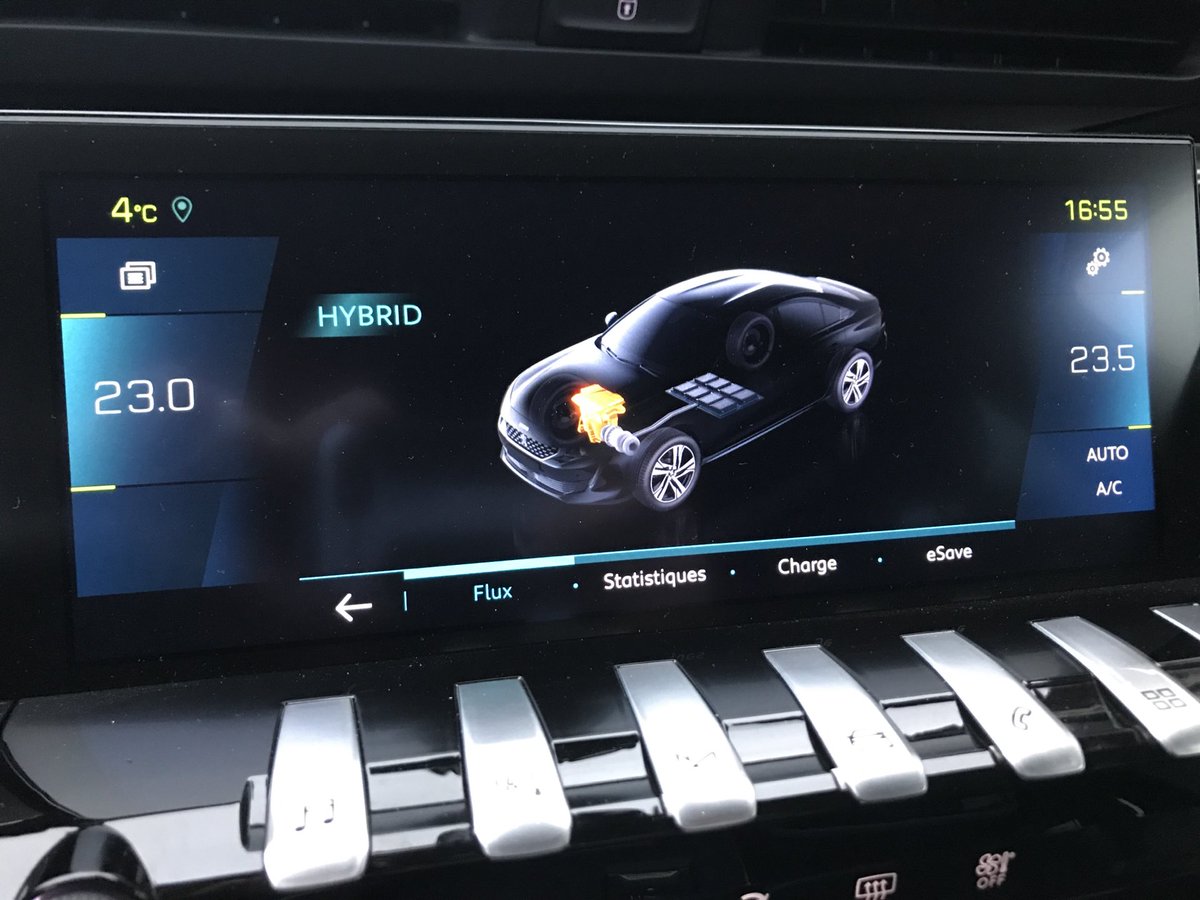 Le passage de l’électrique au thermique se fait de façon très fluide aucun a-coup