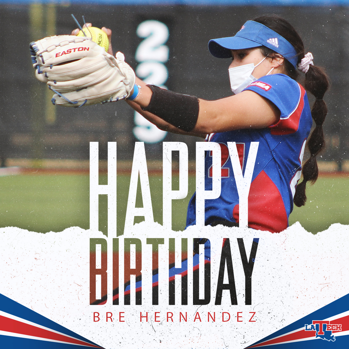 LA Tech Softball (@latechsb) on Twitter photo It's DOUBLE DEUCES for <a href="/brebrehernandez/">Breezy Hernandez</a> ๐๐
Our Round Rock, Texas, gal turns 22 today!
HAPPY BIRTHDAY, Bre. We โฅ๏ธ you! It's DOUBLE DEUCES for <a href="/brebrehernandez/">Breezy Hernandez</a> ๐๐
Our Round Rock, Texas, gal turns 22 today!
HAPPY BIRTHDAY, Bre. We โฅ๏ธ you!