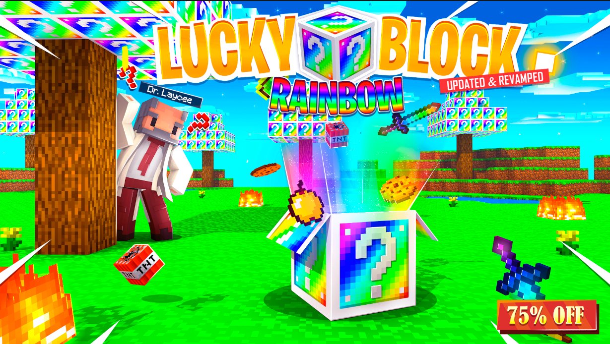 Kubo Studios on X: Lucky Block: Rainbow is now on a one day 75