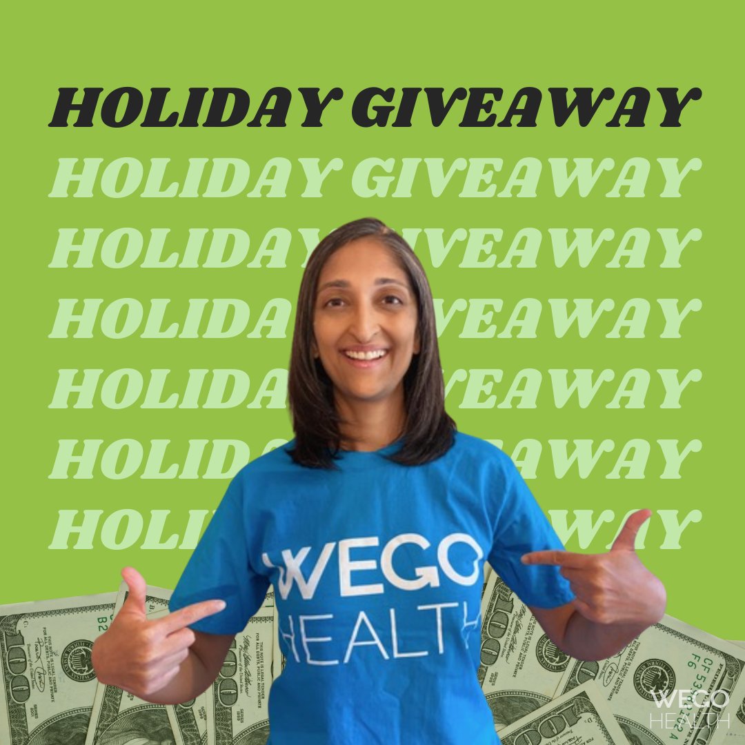🎉 PATIENT LEADER GIVEAWAY 🎉 For our last #WEGOHealthHolidayGiveaway, enter to win a $150 cash prize to kickstart progress on your 2021 #HealthAdvocacy goals. 📍 Enter to win here: bit.ly/2WNqtVs