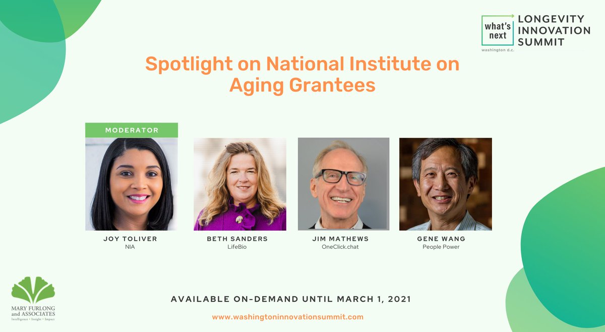 Securing an #SBIR #grant from the NIA is a very competitive venture! Sign-up for on-demand access to our full #LongevityInnovation Summit program today and learn from these gladiators in #aging who emerged victorious by offering inspiring #innovations: washingtoninnovationsummit.com
