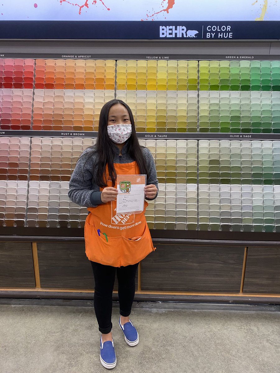 Alexa works at the Service Desk but is consistently jumping in to help customers at the paint desk! That's great customer service!!