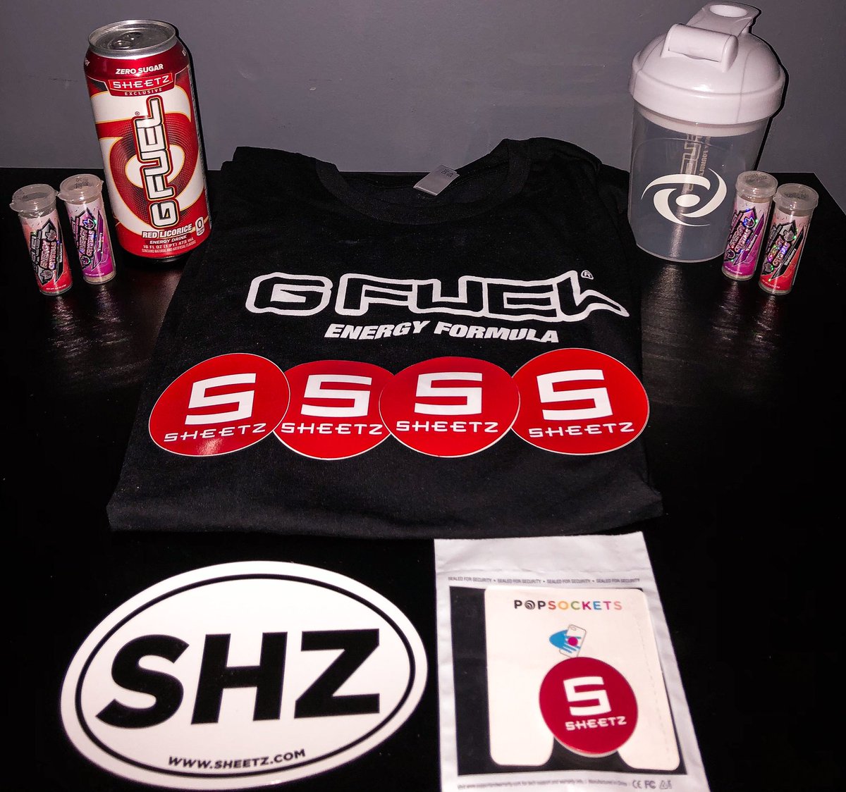 Thank you @sheetz & @GFuelEnergy for the care package! #TeamSheetz #GSQUAD🤘