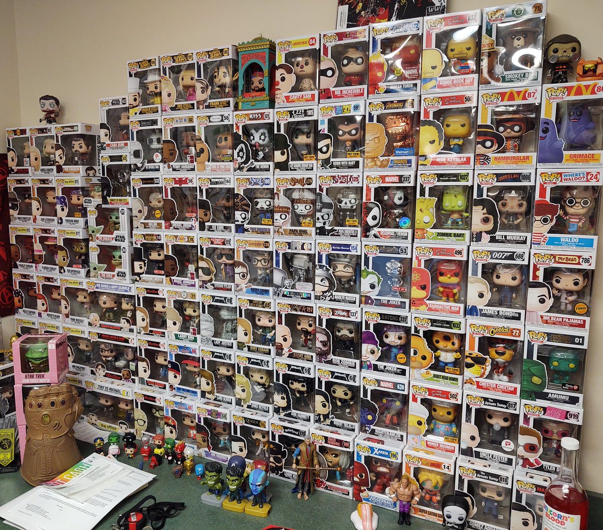 molightning's tweet photo. An update on my at-work Pop Wall. #funko #distractedatwork https://t.co/c0VMsNqSkx