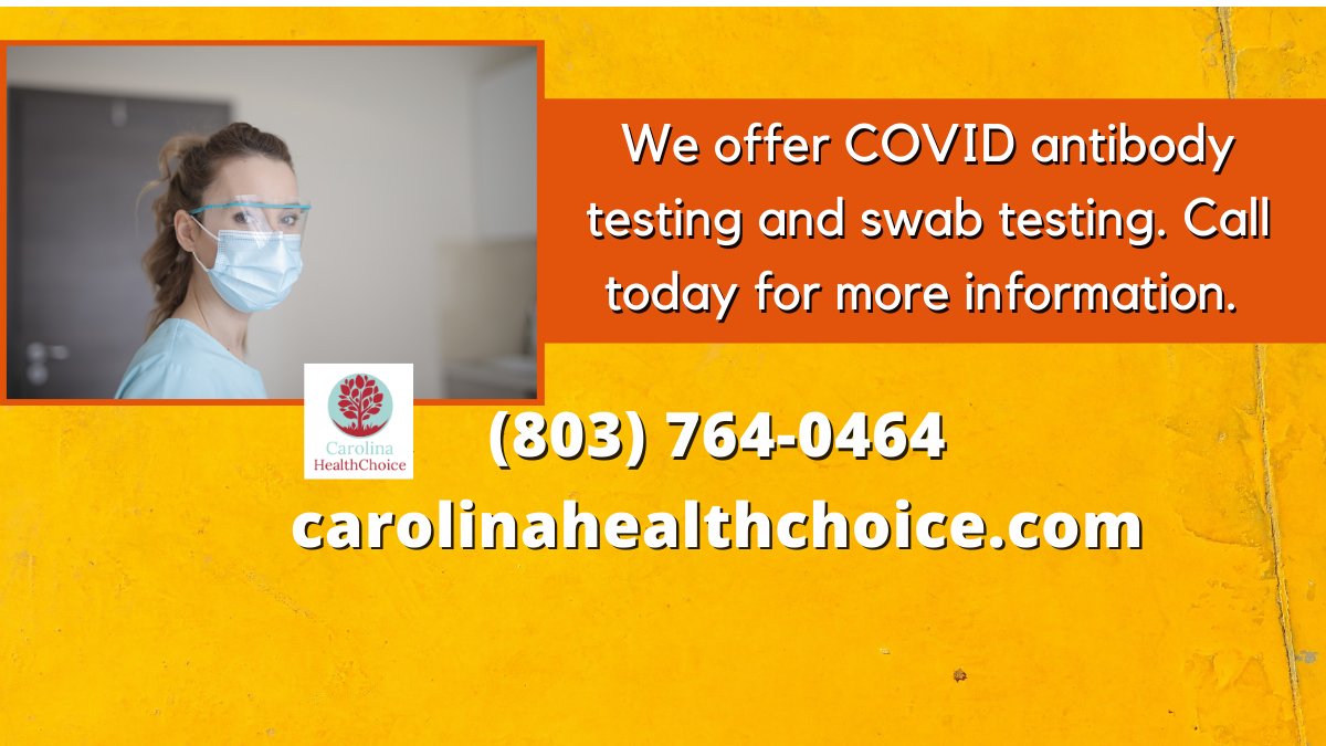Carolinahchoice's tweet photo. We are here for you! 
Get your COVID Testing right in our office!!

https://t.co/bLgtgjowpS

We have multiple locations visit our website.

#carolinahealthchoice

1494 Lake Murray Blvd.
Columbia, SC 29212
Office: (803) 764-0464 https://t.co/0LYf3dUKl5