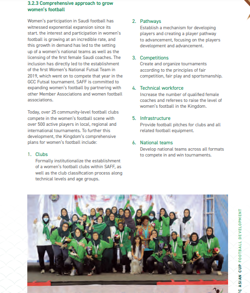 Not wanting to left behind, Saudi Arabia with their own version of Aspire Academy. And they also start to concentrate on women's football.I hope Brunei is watching. Especially on women's game.