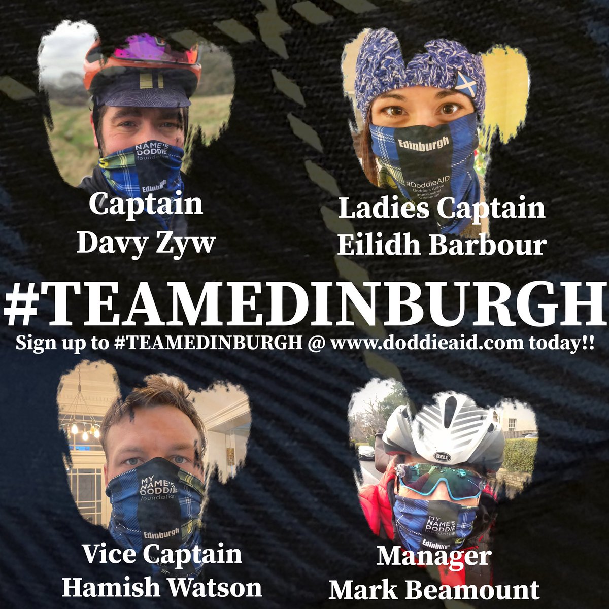 doddie_aid's tweet image. Sign up to #teamedinburgh today at doddieaid.com Davy and his team want you! #teamedinburgh #doddieaid #mndoddie5 #mnd @DavyZyw @EilidhBarbour @hamishwatson7 @MrMarkBeaumont @MNDoddie5 @happyeggshaped