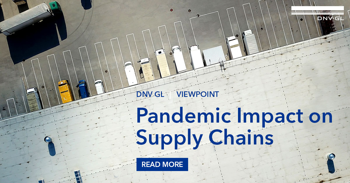 DNV_Healthcare's tweet photo. Our most recent ViewPoint focuses on the impact COVID-19 has had on supply chains, with over 50% of respondents indicating the pandemic has caused supply chain disruptions.

View the full report: https://t.co/fgrzIqgHod #SupplyChain #SupplyChainResilience #StrategicApproach https://t.co/GYwuHD52rq