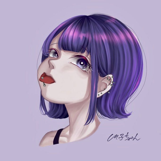 「tongue piercing」 illustration images(Oldest)