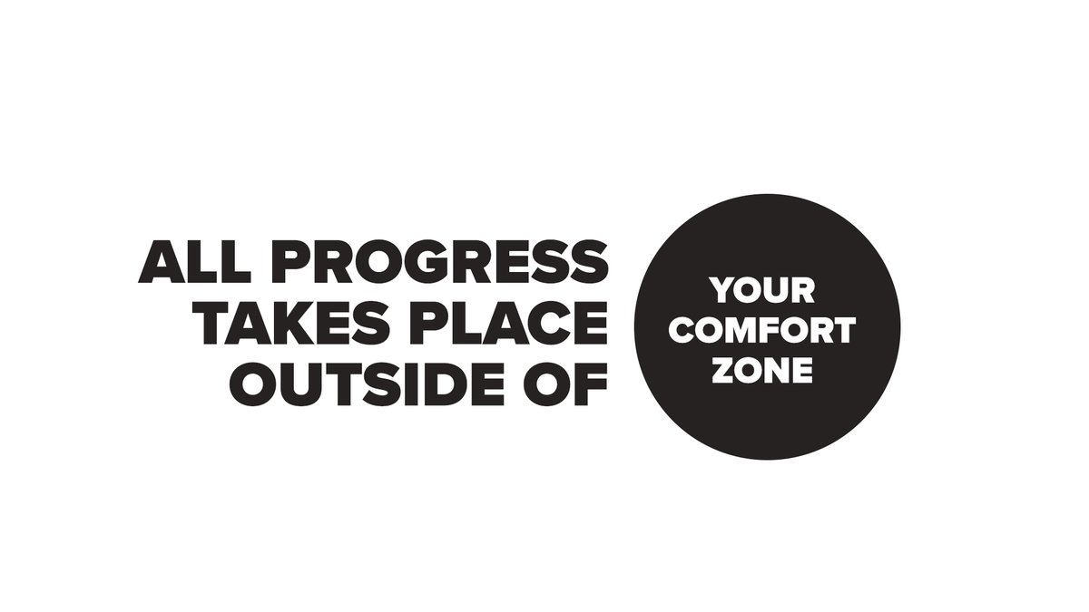 santinostancato's tweet photo. All progress takes place outside of your comfort zone. https://t.co/QDcxeTeAOc