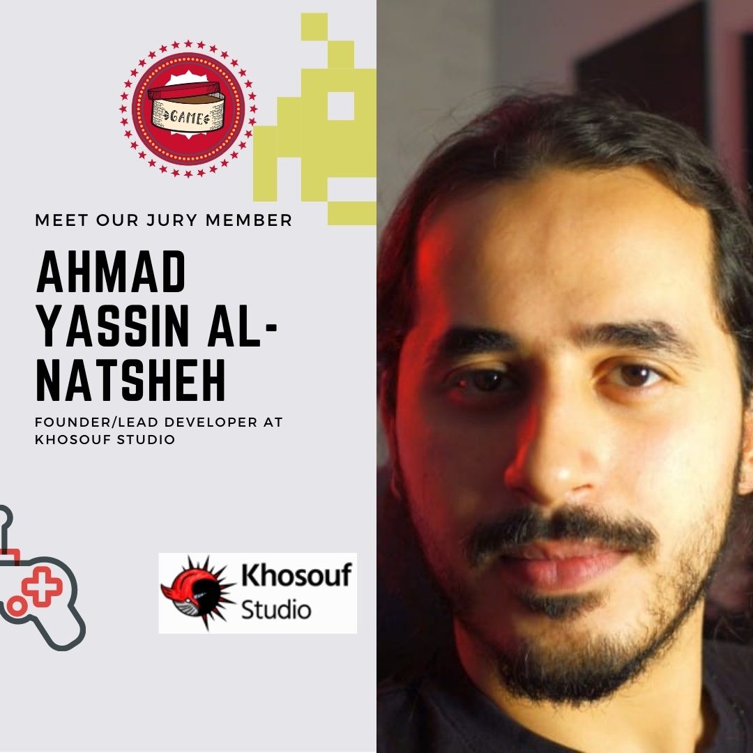 BahrainGameJam's tweet photo. Meet Ahmad Yassin Al-Natsheh, our jury member for this year's Game Jam! Ahmad is the founder / lead developer at Khosouf Studio in United Arab Emirates, and has lots of experience in developing indie games. #IMakeGames #Bahrain #GameJam https://t.co/nXK6iQ5lOb