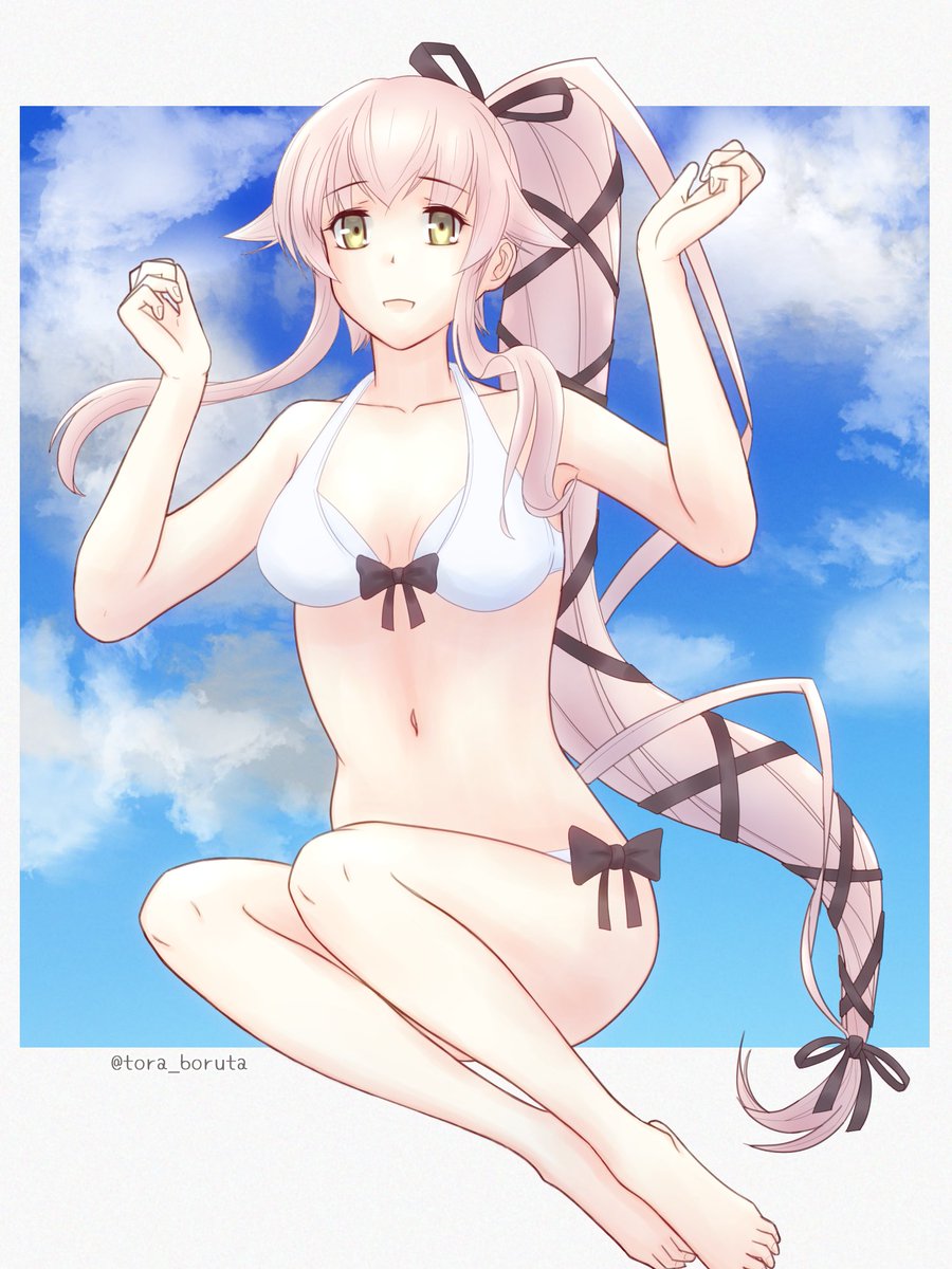 艦これ 水着姿の由良さんと海に行きたかった今年の夏 艦これ 由良 とらぼるた のイラスト
