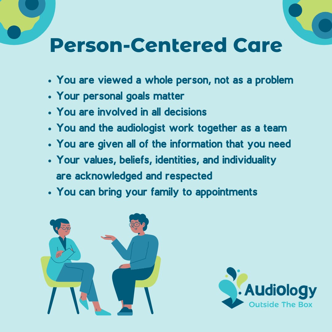 Think back to your most recent audiology appointment. Were you actively involved in the care that you received? Could you give feedback to the audiologist and ask questions? Was your feedback taken seriously?