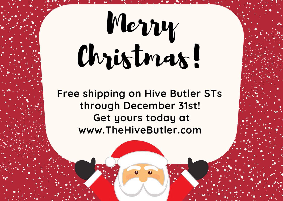 TheHiveButler's tweet image. We’re bringing back our super popular free shipping on the HB ST til the new year!  No discount code needed, get yours today at thehivebutler.com

#Bees #Beekeeping #Honey #Honeybees #Beekeeper #FamilyBusiness #SmallBusiness #WomenEntrepreneurs #Beekeepers #TheHiveButler